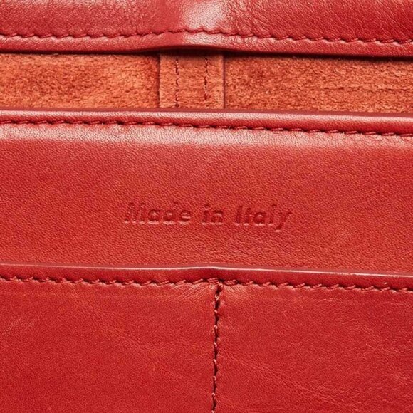 Celine Dark Claycourt Smooth Leather Trifold Clutch Bag - Picture 10 of 12